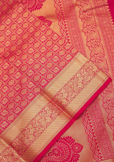 Red Zariwork Pure Silk Saree