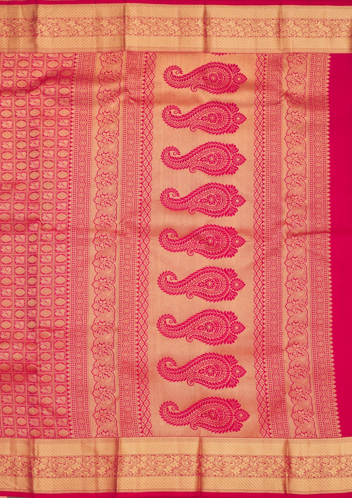 Red Zariwork Pure Silk Saree