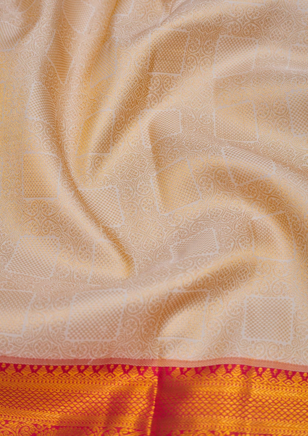Red Zariwork Pure Silk Saree