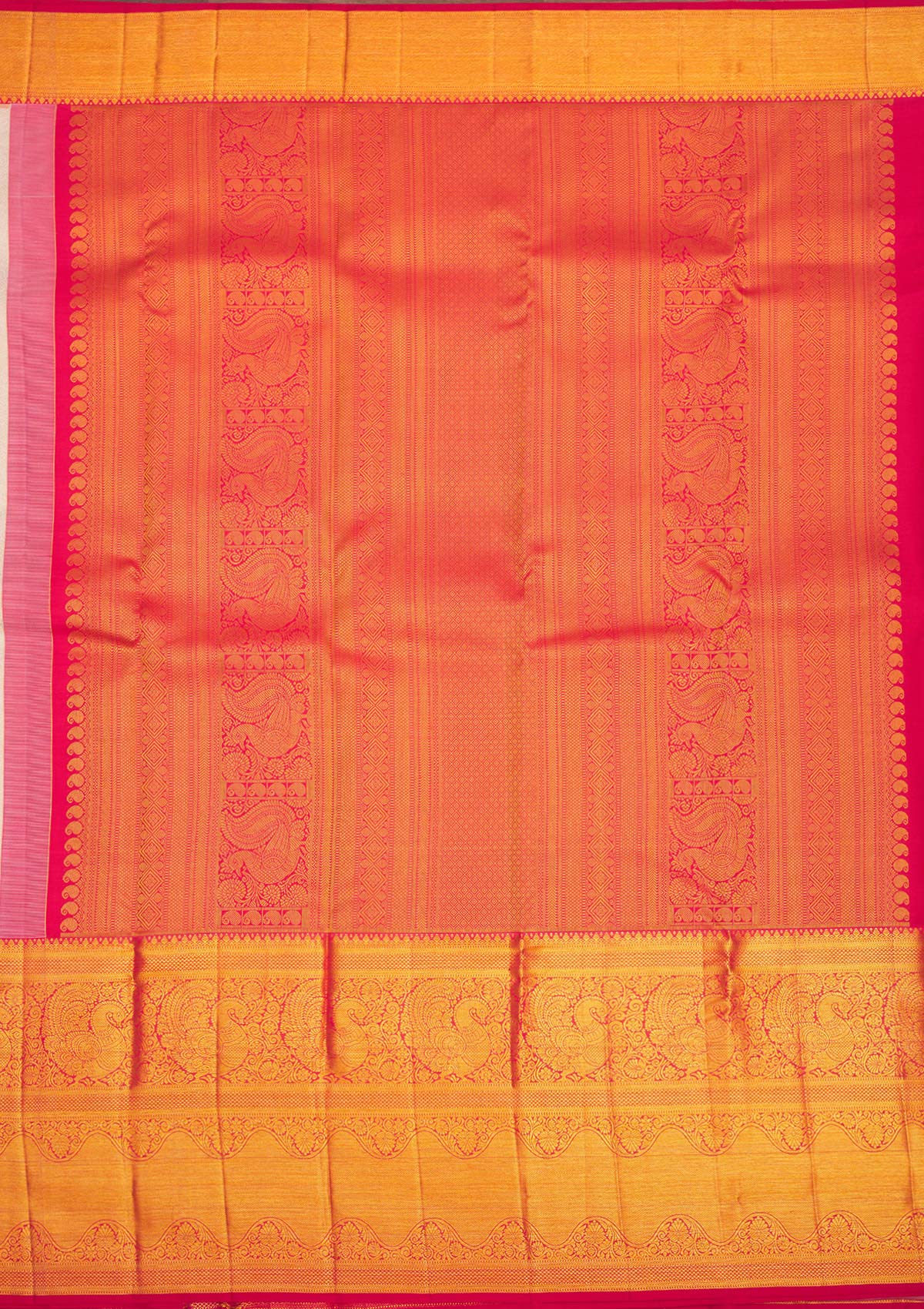 Red Zariwork Pure Silk Saree