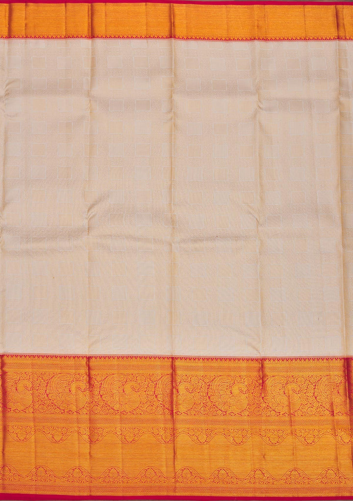 Red Zariwork Pure Silk Saree