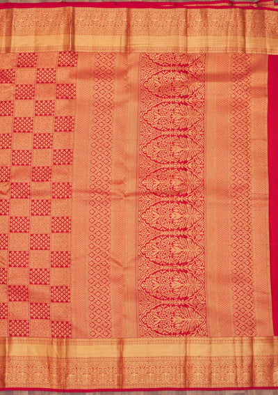 Red Zariwork Pure Silk Saree