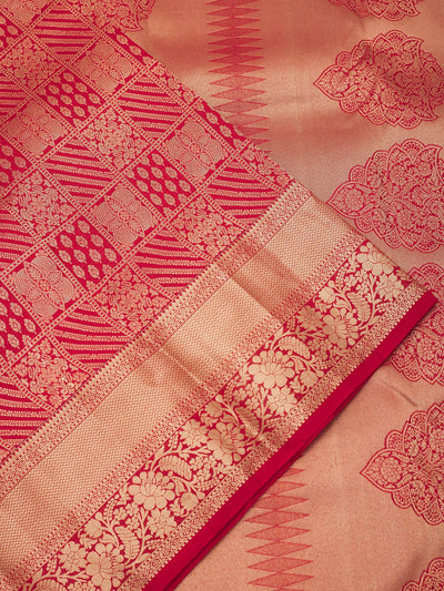 Red Zariwork Pure Silk Saree