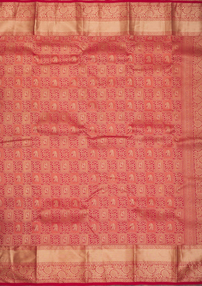 Red Zariwork Pure Silk Saree