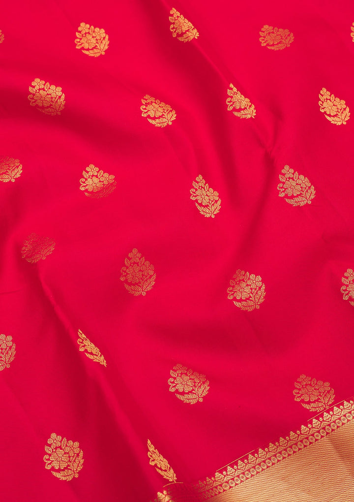Red Zariwork Pure Silk Saree