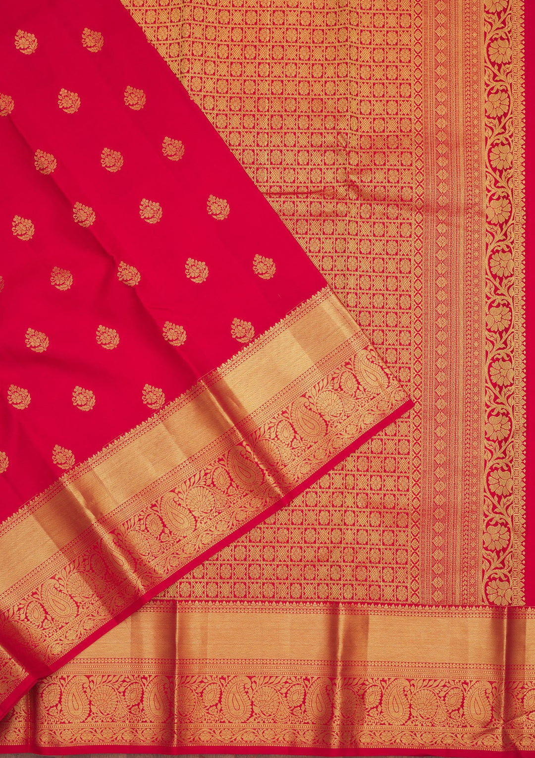 Red Zariwork Pure Silk Saree
