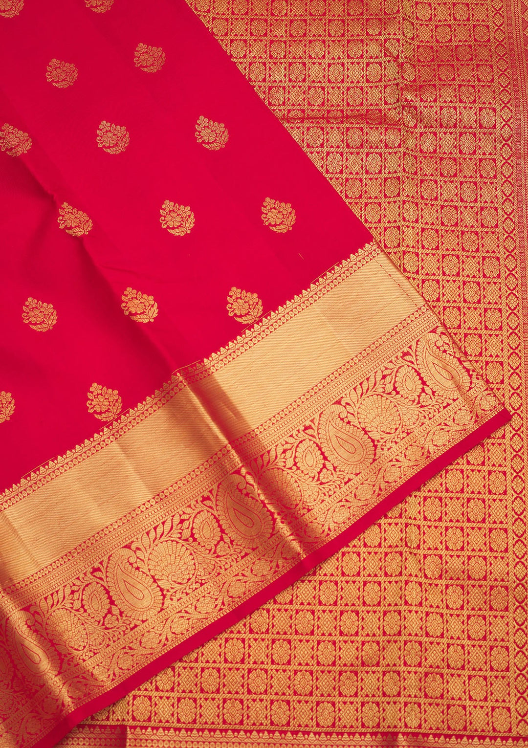 Red Zariwork Pure Silk Saree