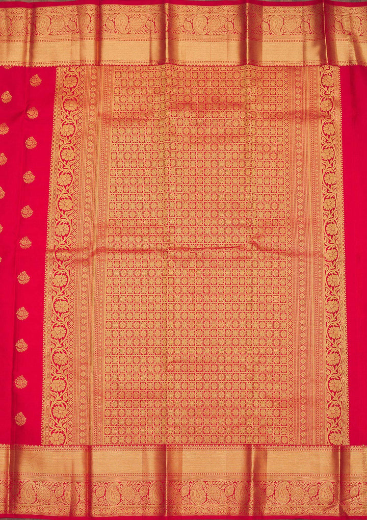 Red Zariwork Pure Silk Saree