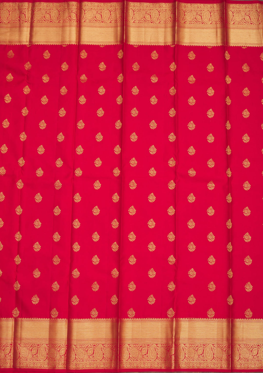 Red Zariwork Pure Silk Saree