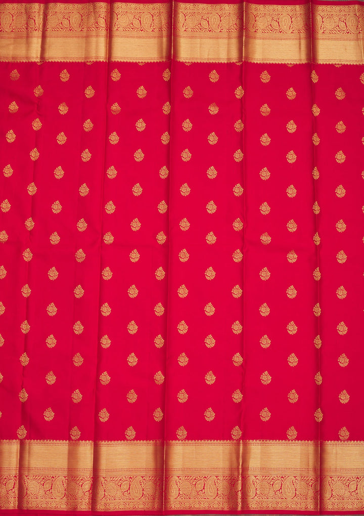 Red Zariwork Pure Silk Saree