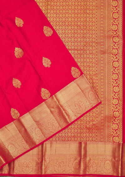 Red Zariwork Pure Silk Saree