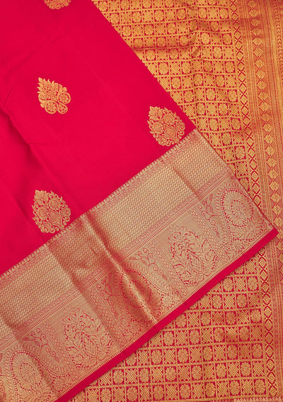 Red Zariwork Pure Silk Saree