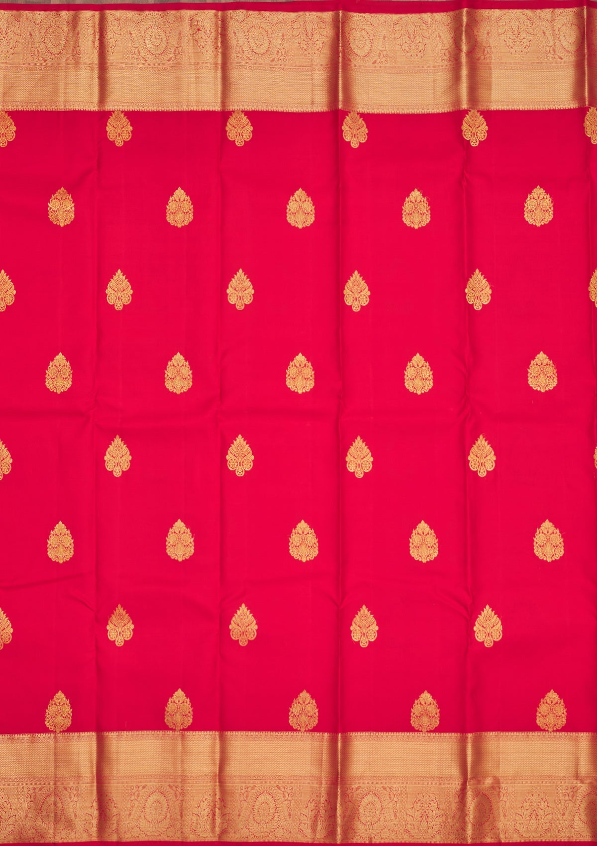 Red Zariwork Pure Silk Saree