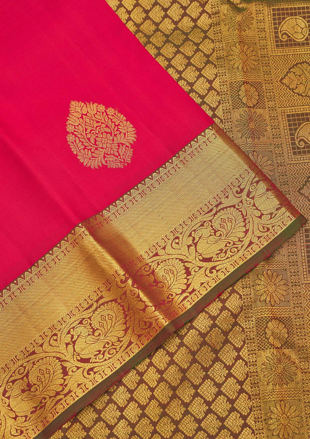 Red Zariwork Pure Silk Saree