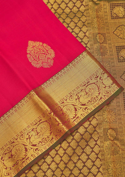 Red Zariwork Pure Silk Saree