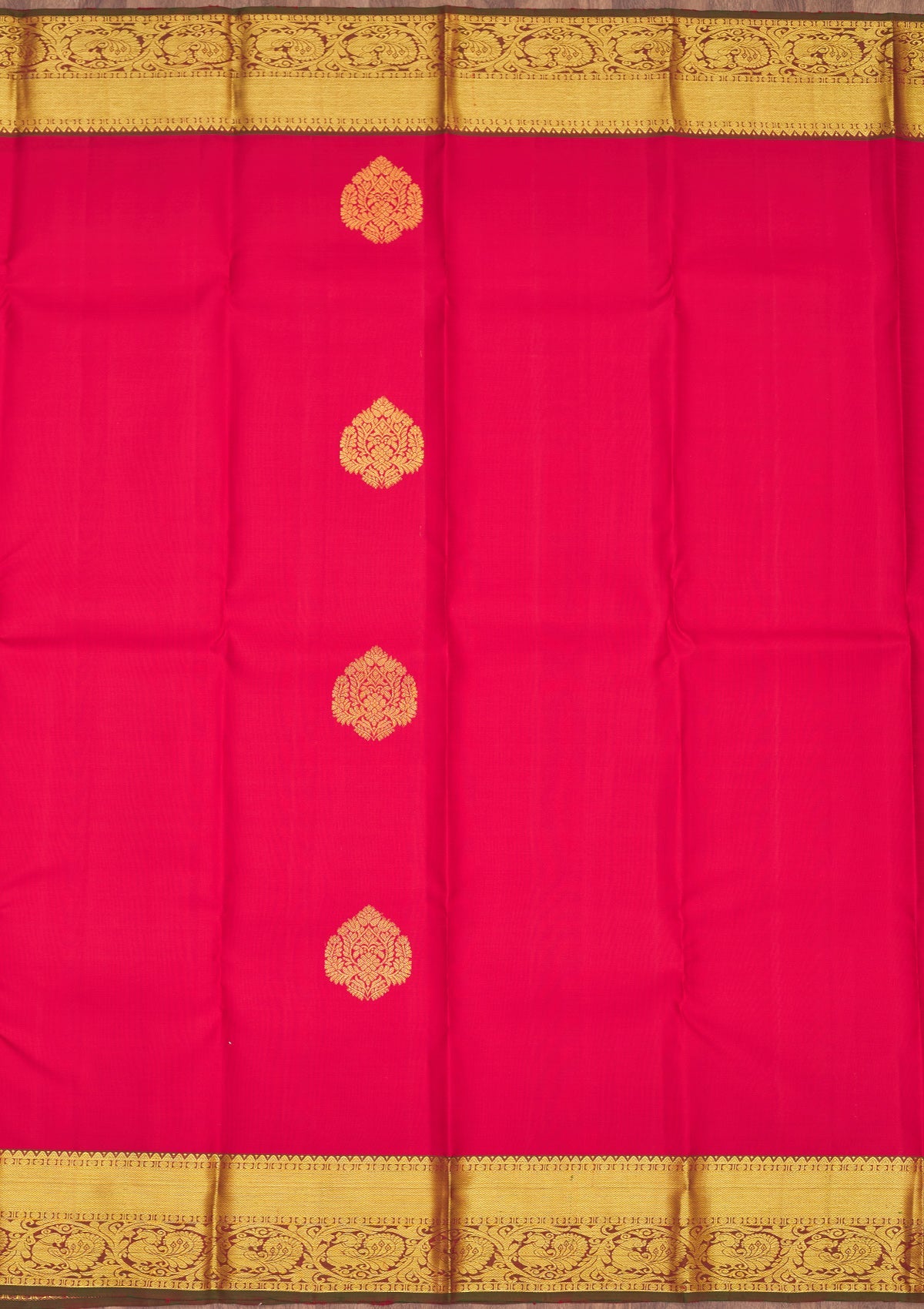 Red Zariwork Pure Silk Saree