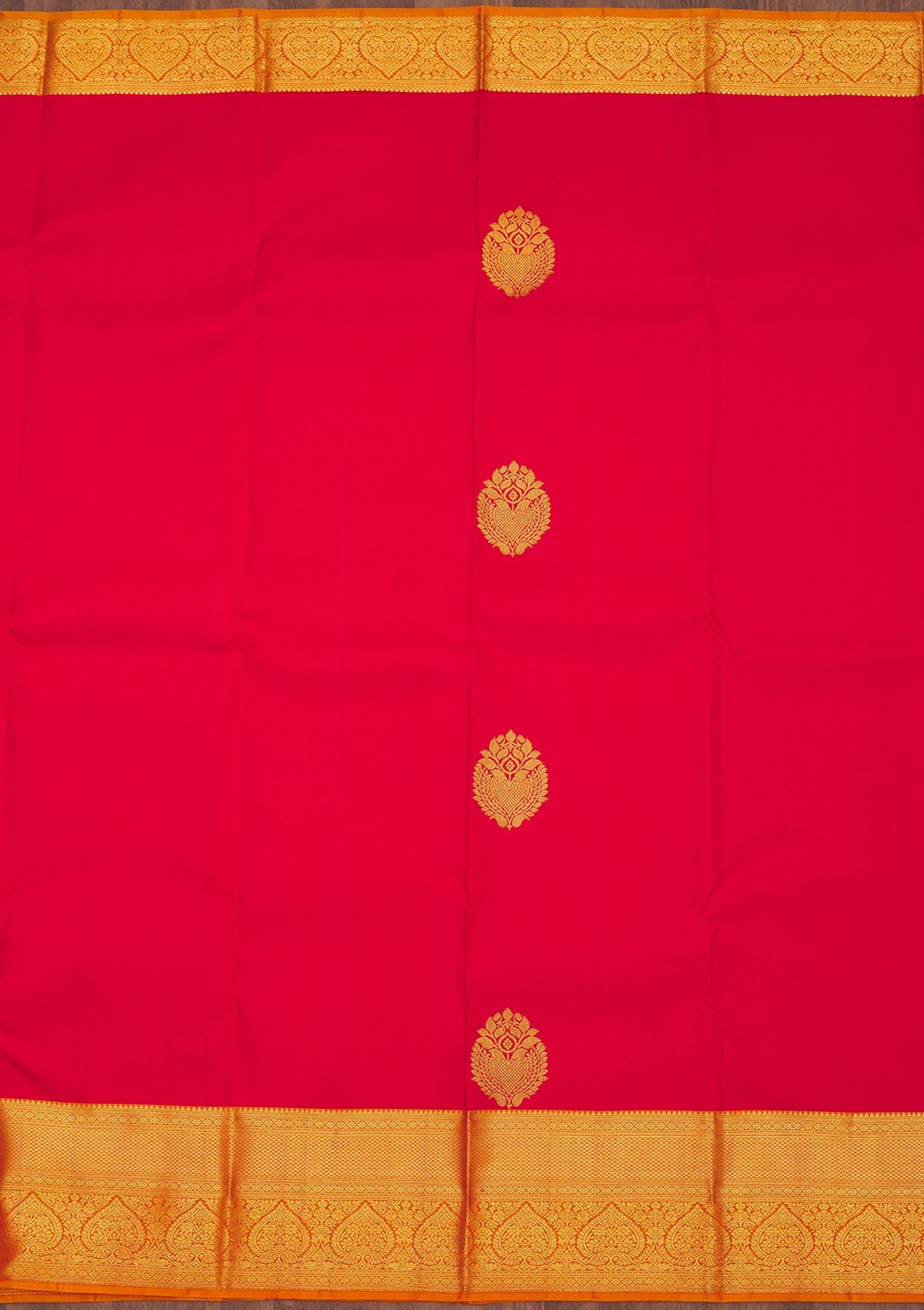 Red Zariwork Pure Silk Saree