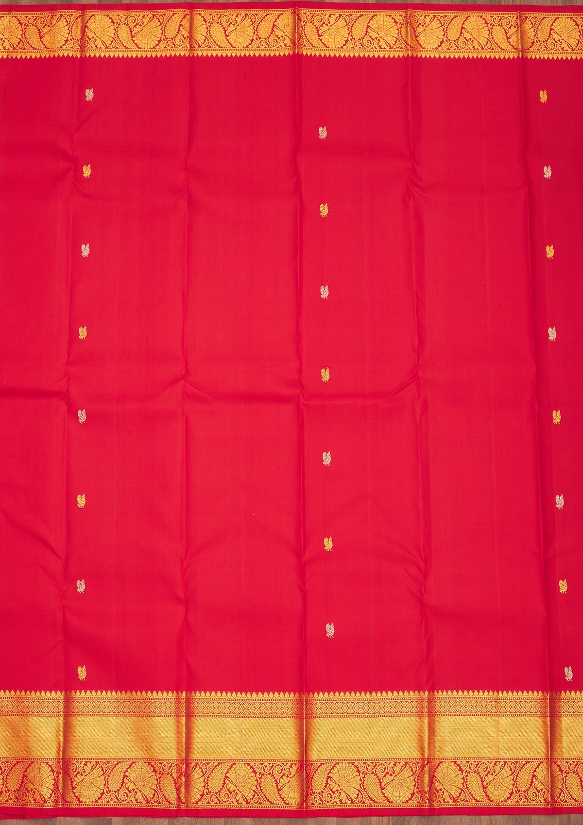 Red Zariwork Pure Silk Saree