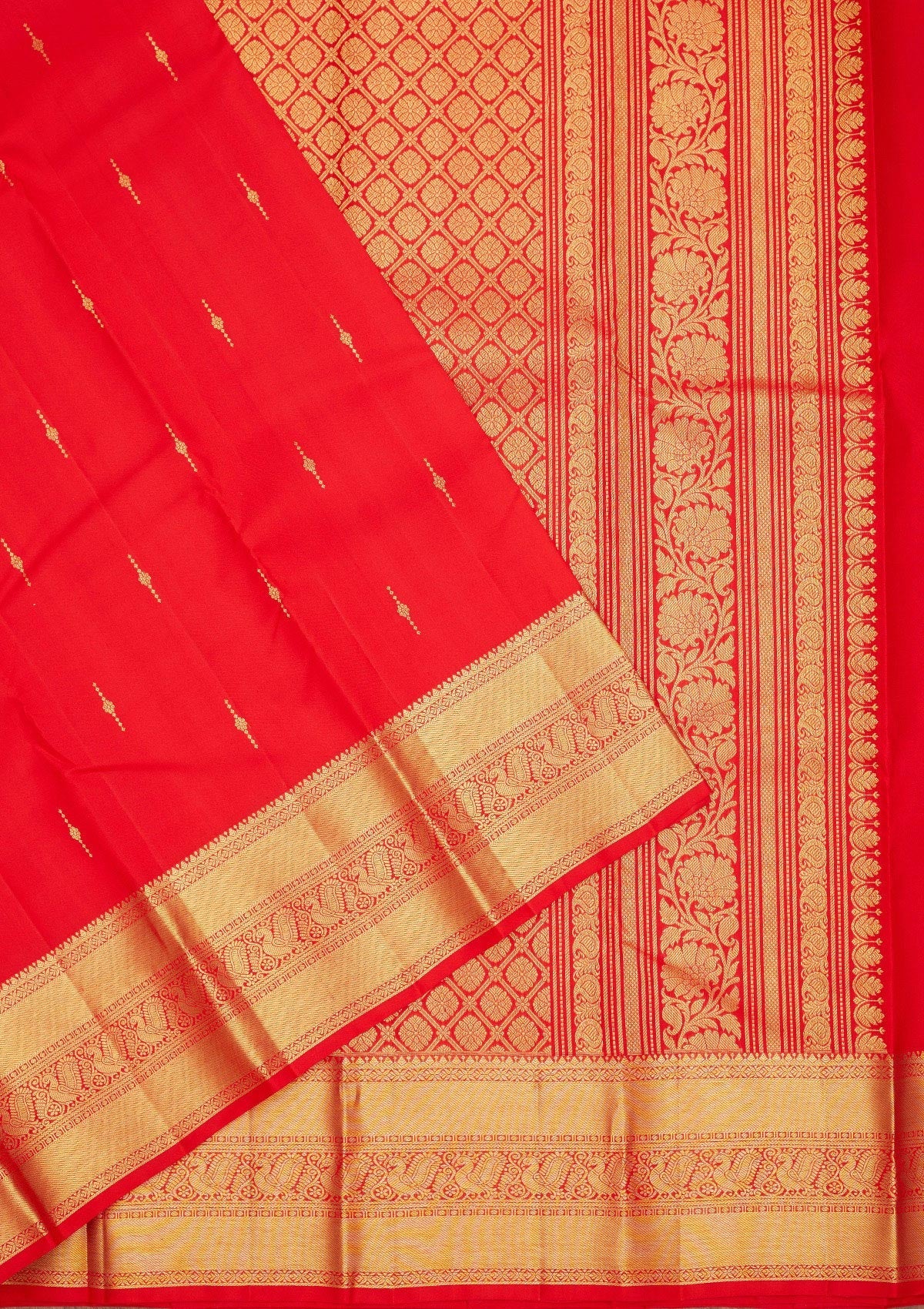Red Zariwork Pure Silk Saree