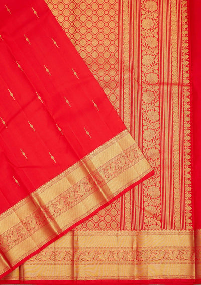 Red Zariwork Pure Silk Saree