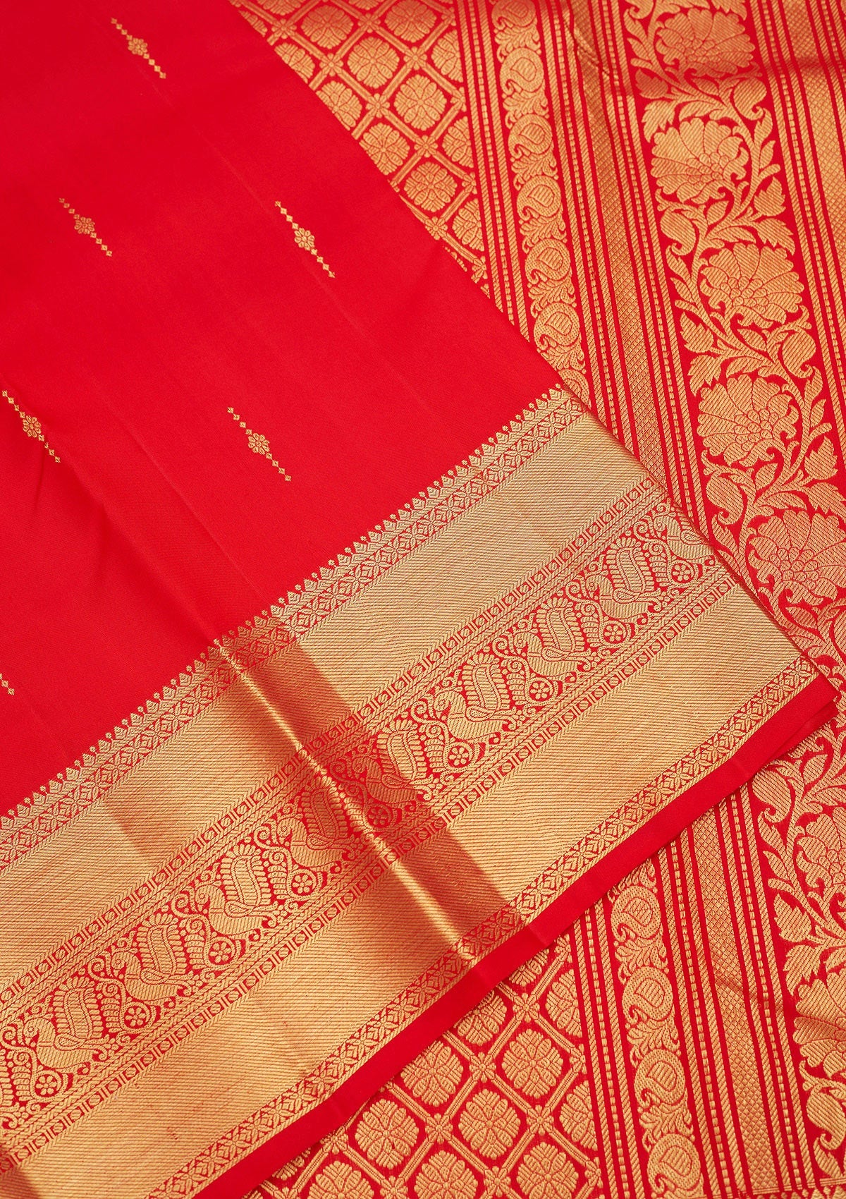 Red Zariwork Pure Silk Saree