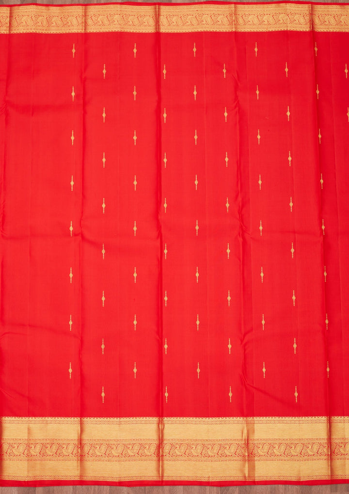 Red Zariwork Pure Silk Saree