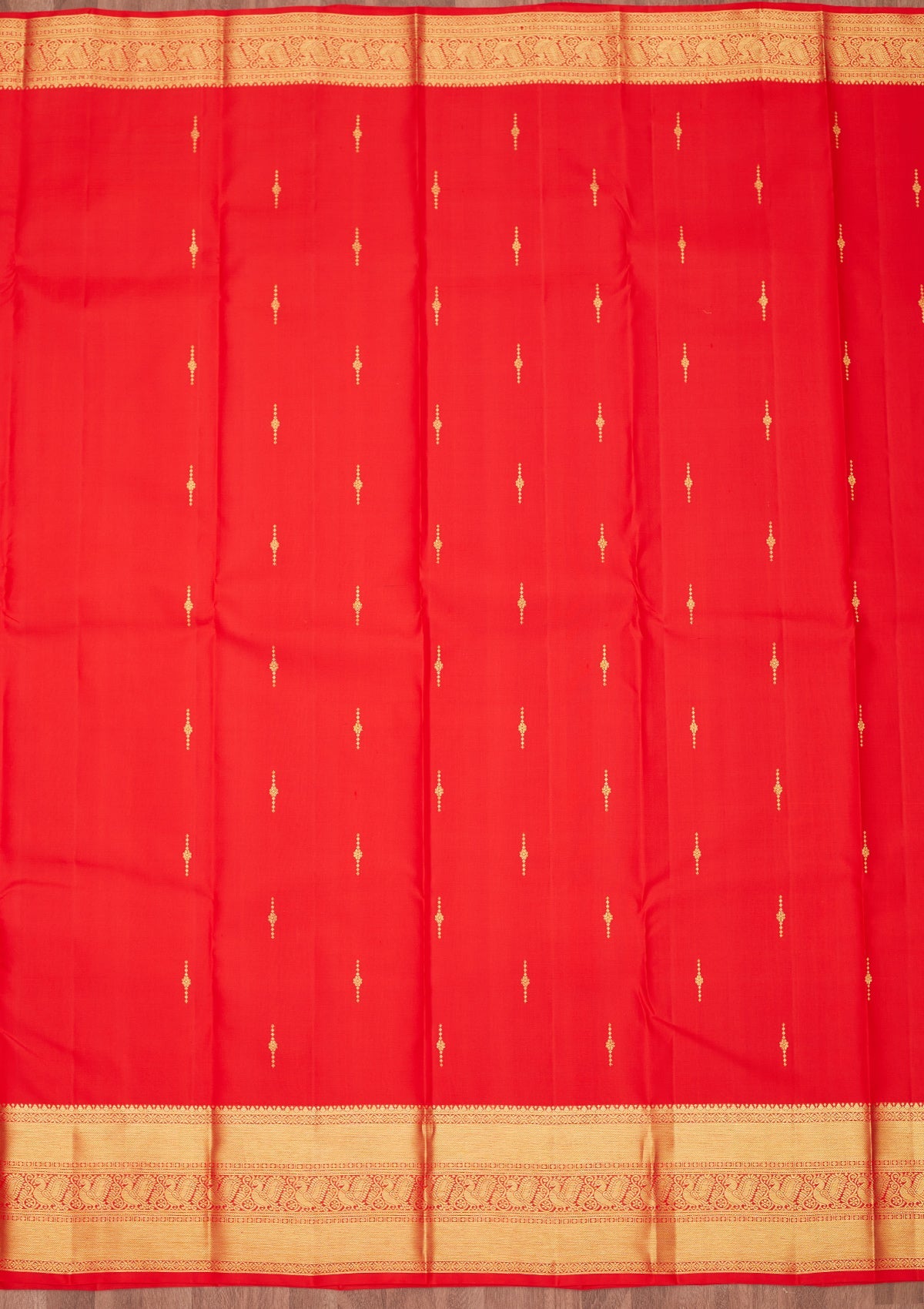 Red Zariwork Pure Silk Saree