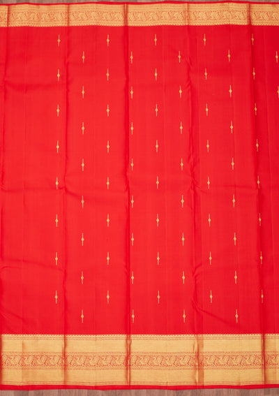 Red Zariwork Pure Silk Saree