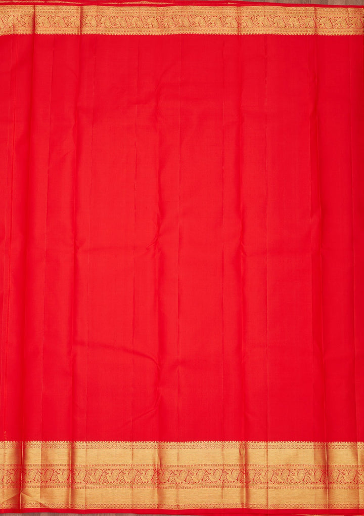 Red Zariwork Pure Silk Saree
