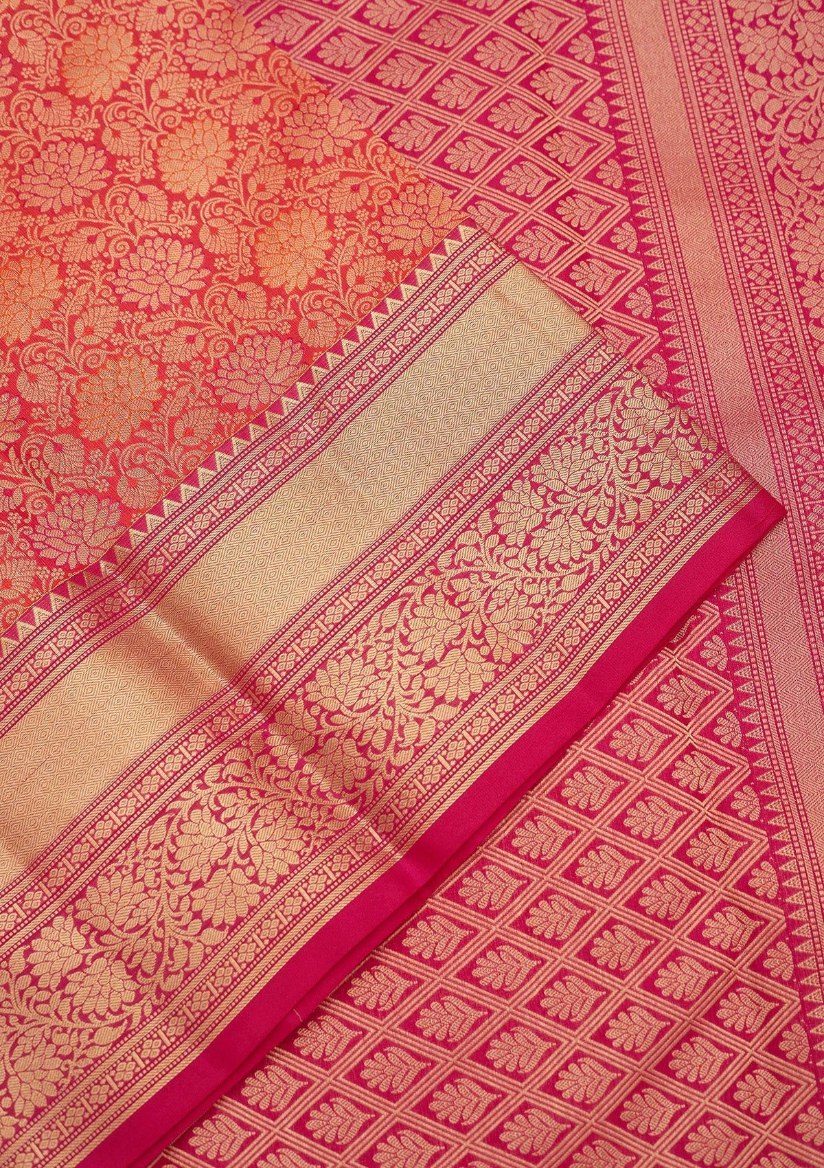 Red Zariwork Pure Silk Saree