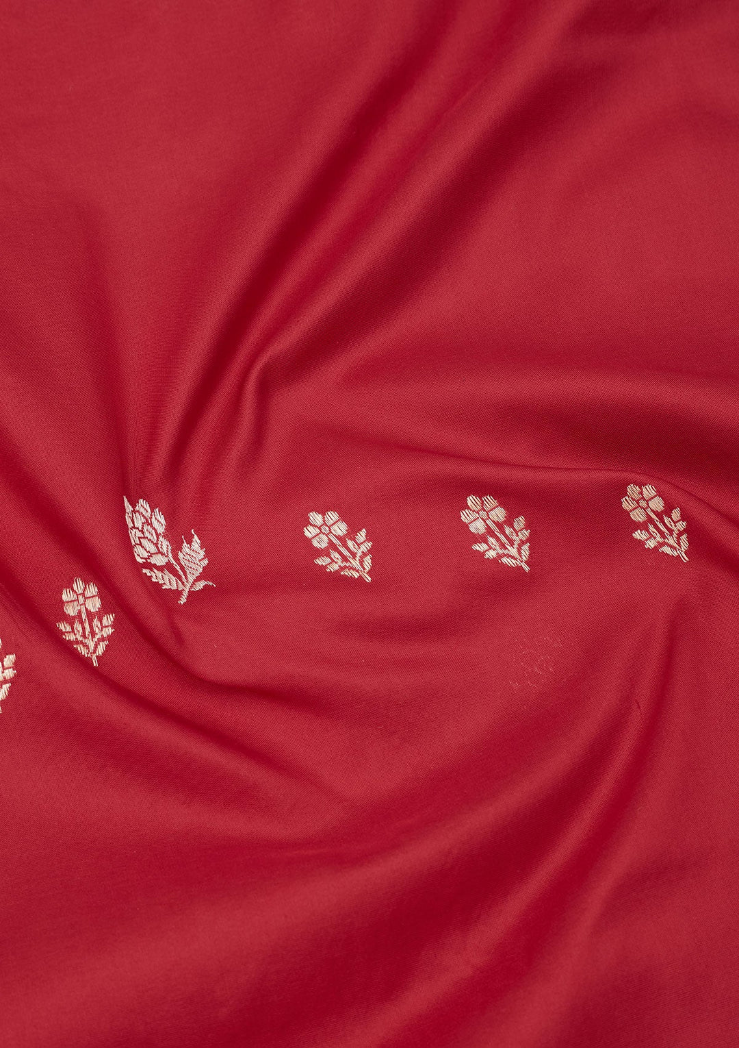 Red Zariwork Pure Silk Saree-Koskii