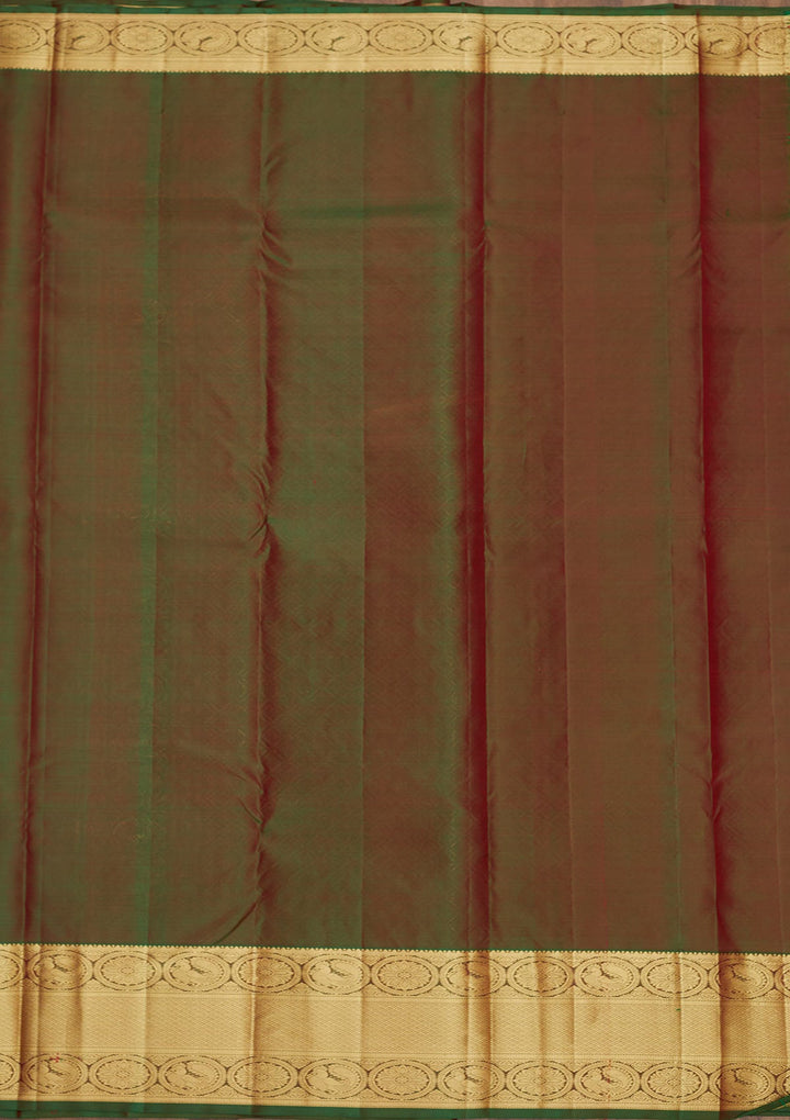 Red Zariwork Pure Silk Saree-Koskii