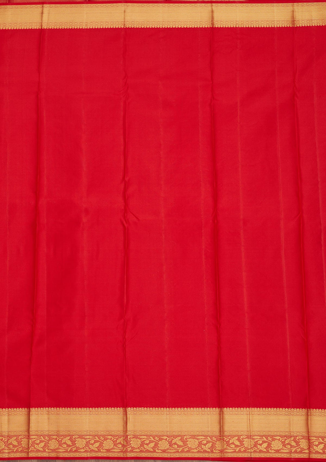 Red Zariwork Pure Silk Saree-Koskii