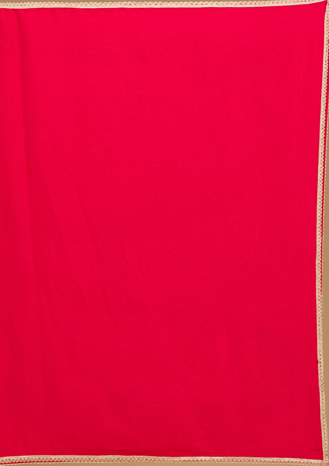 Red Zariwork Semi Crepe Readymade Salwar Suit-Koskii