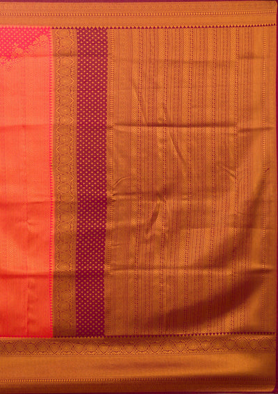 Red Zariwork Soft Silk Saree-Koskii