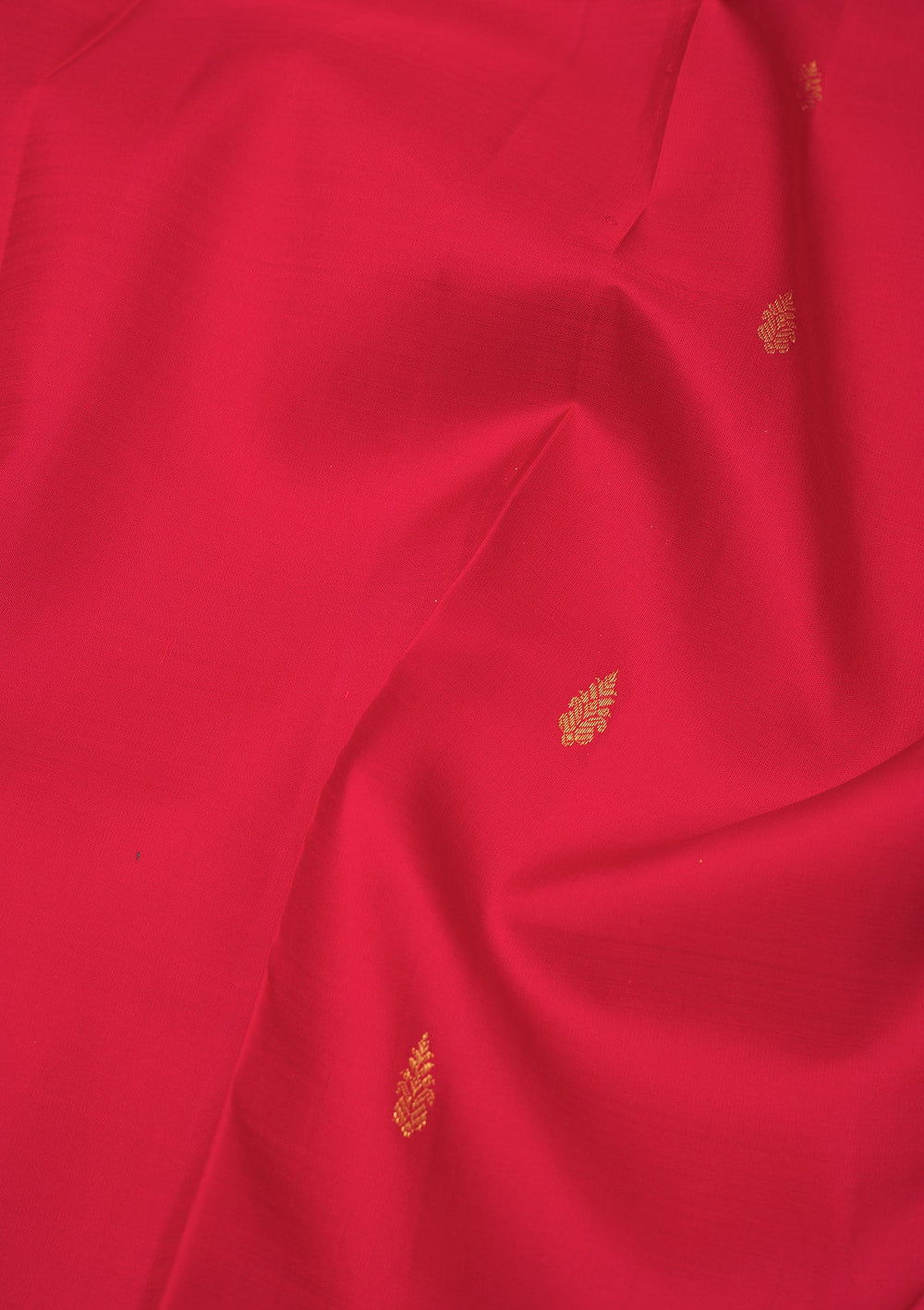 Red Zariwork Pure Silk Saree-Koskii