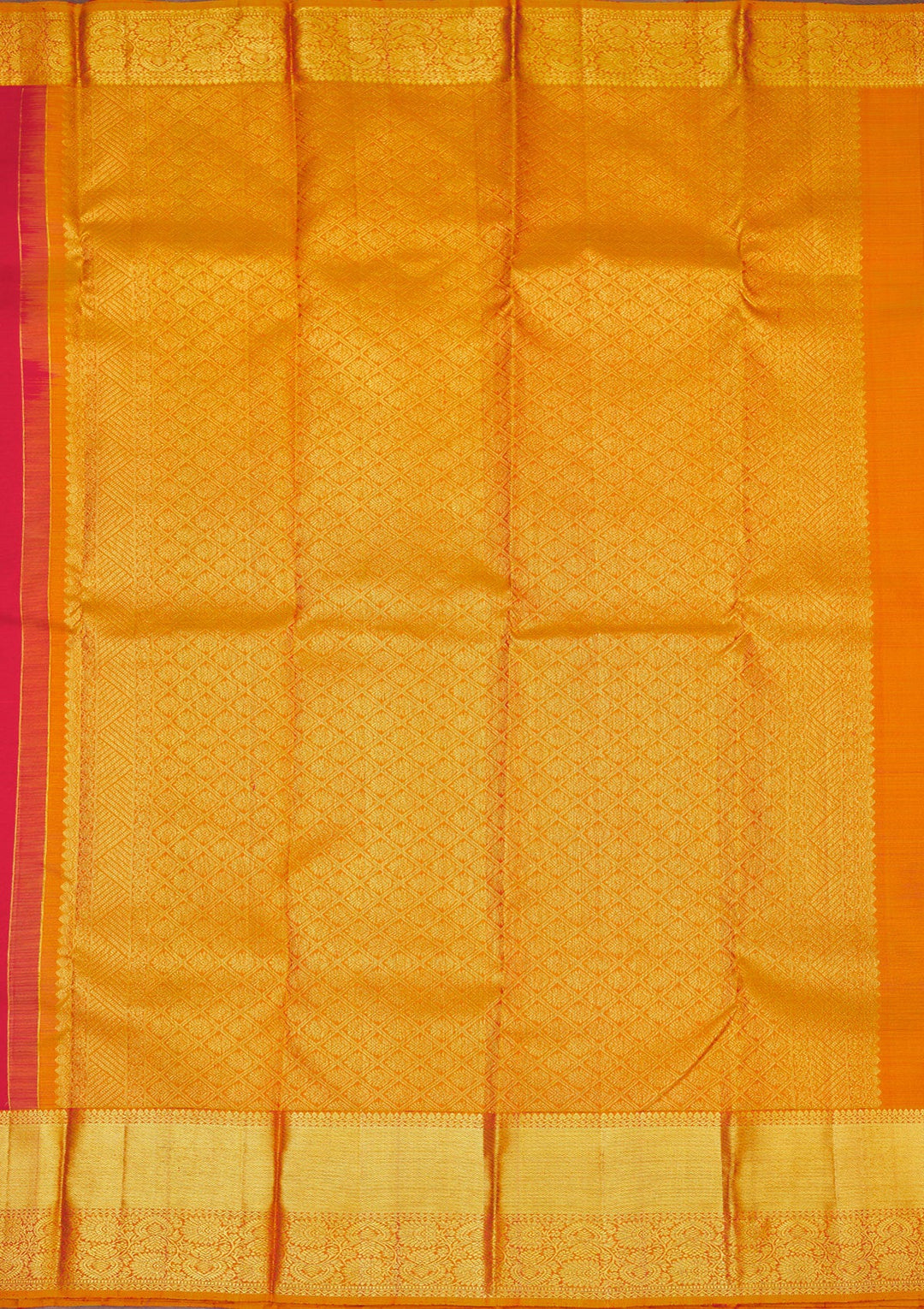 Red Zariwork Pure Silk Saree-Koskii