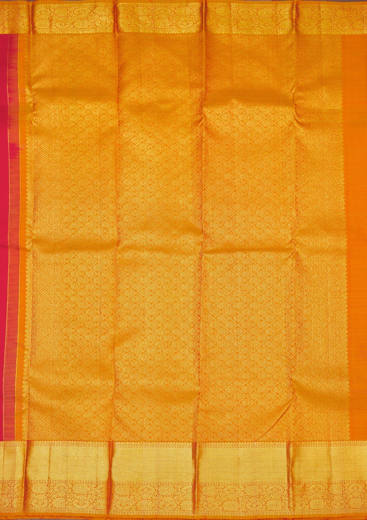Red Zariwork Pure Silk Saree-Koskii