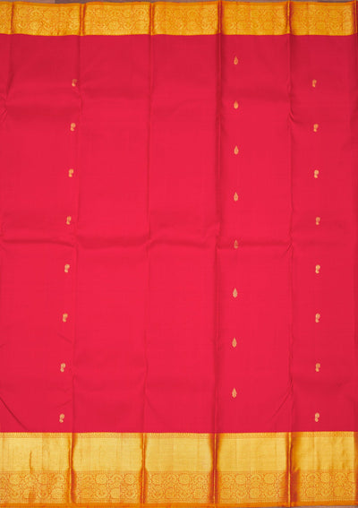 Red Zariwork Pure Silk Saree-Koskii