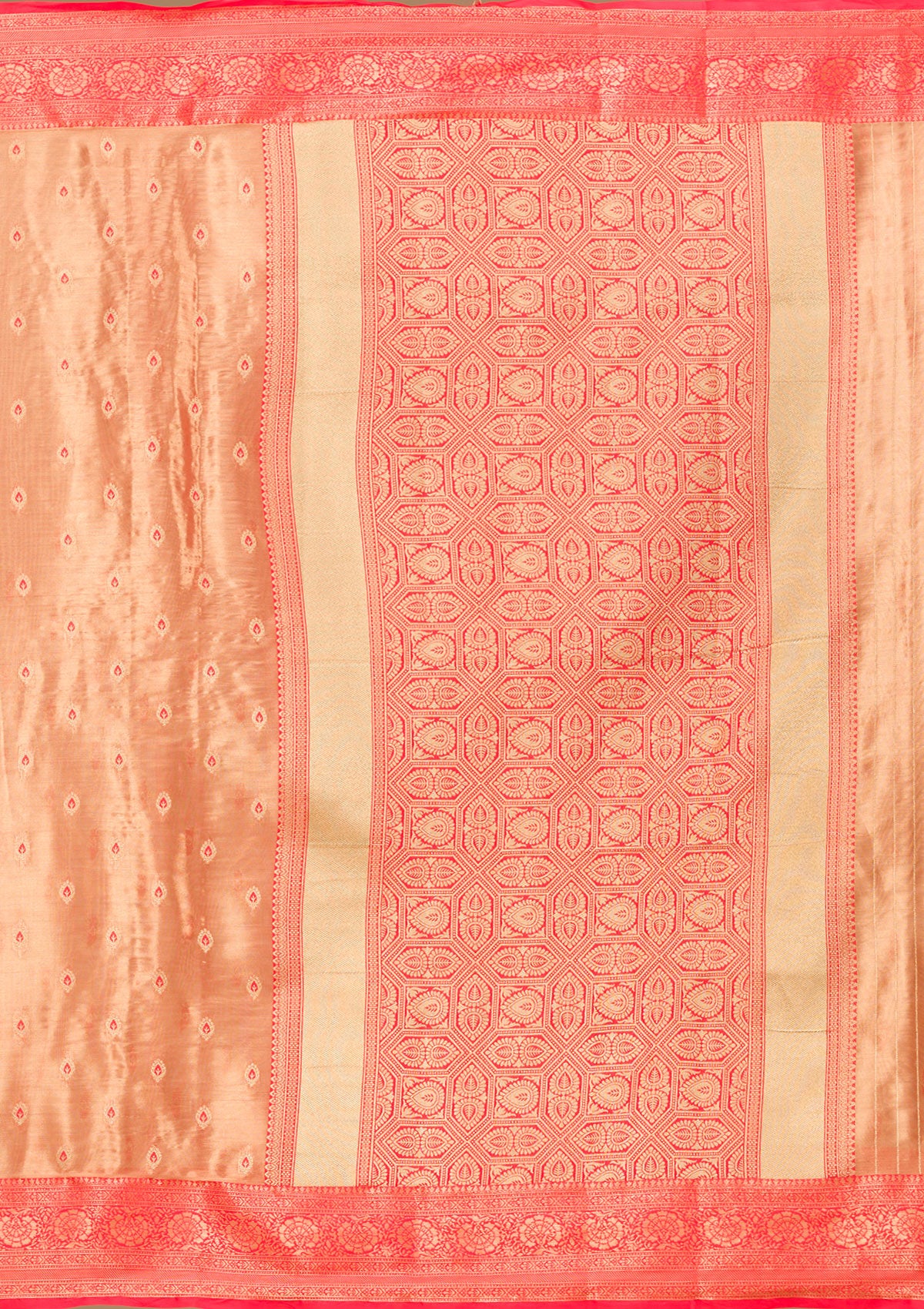 Red Zariwork Tissue Saree