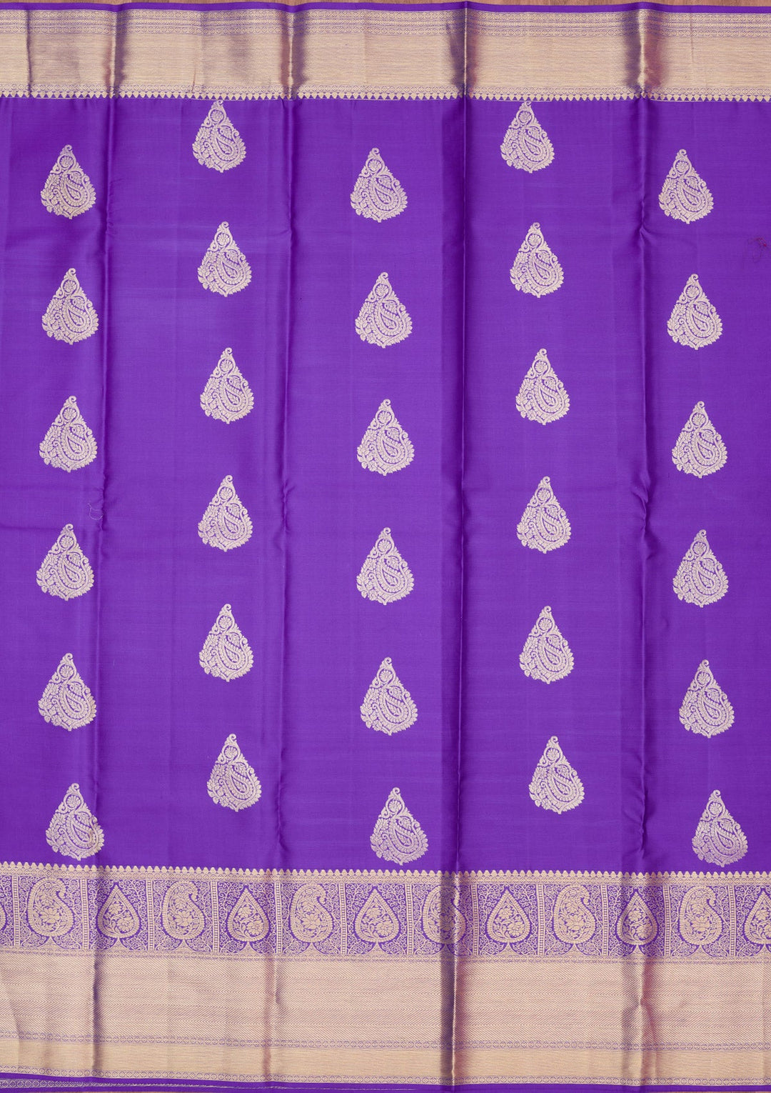 Royal Blue Zariwork Pure Silk Saree-Koskii