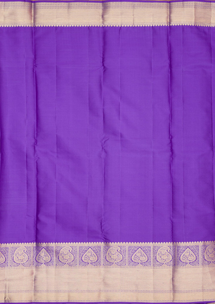 Royal Blue Zariwork Pure Silk Saree-Koskii
