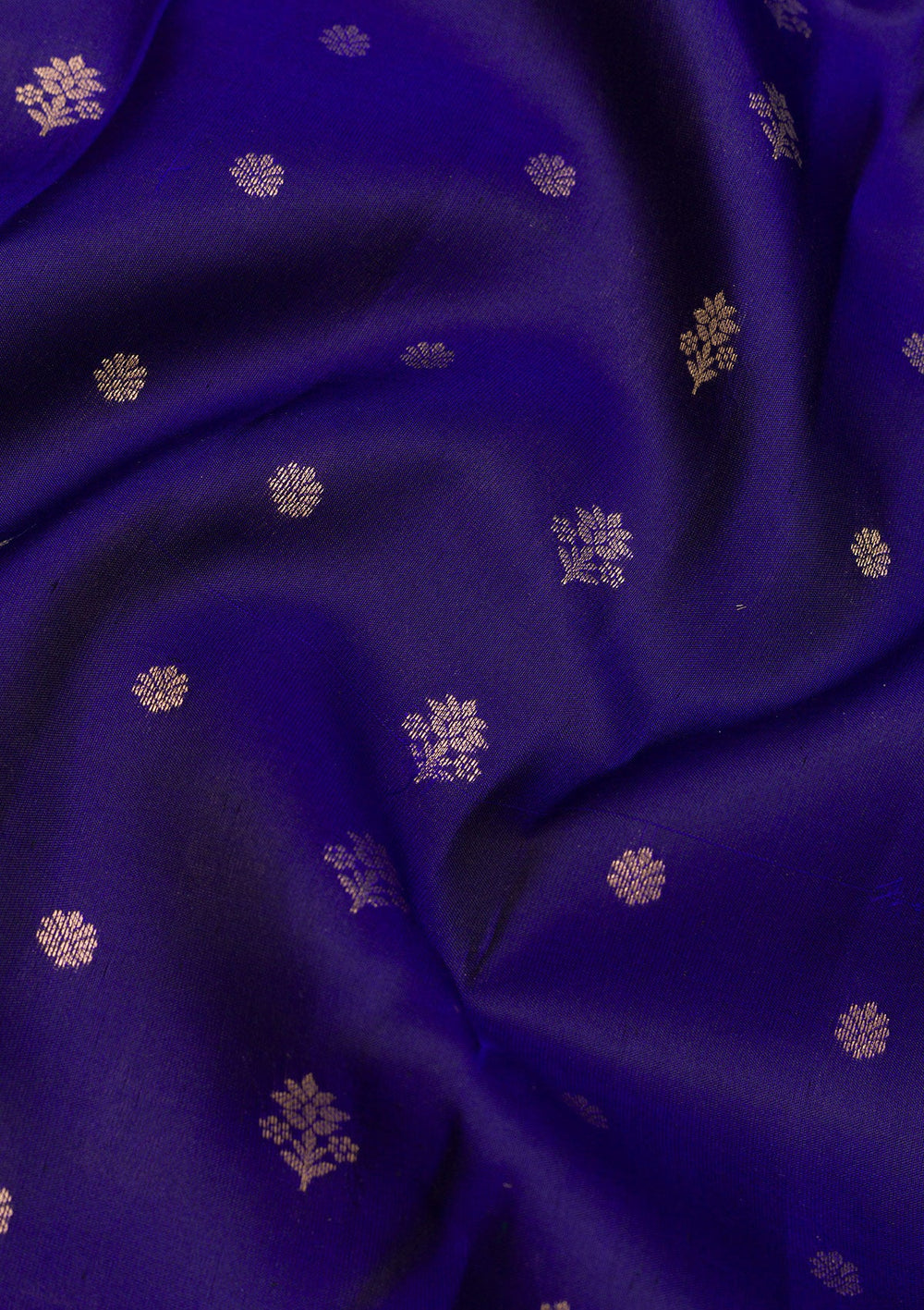 Royal Blue Zariwork Pure Silk Saree-Koskii