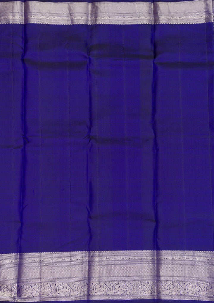 Royal Blue Zariwork Pure Silk Saree-Koskii