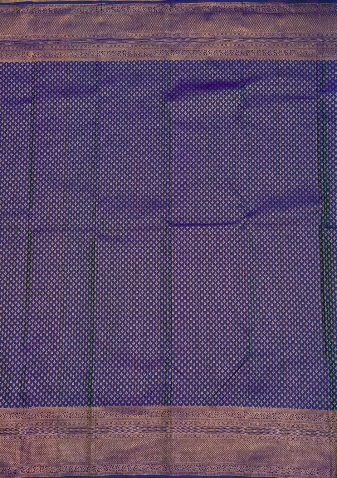 Royal Blue Zariwork Pure Silk Saree-Koskii