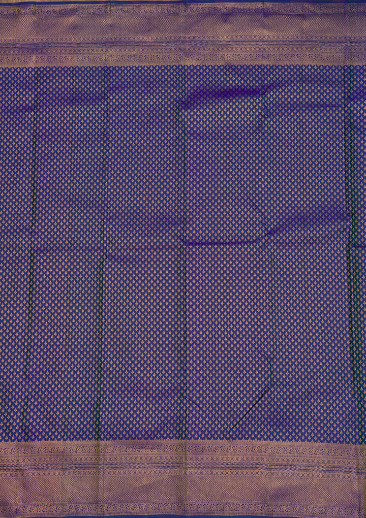 Royal Blue Zariwork Pure Silk Saree-Koskii