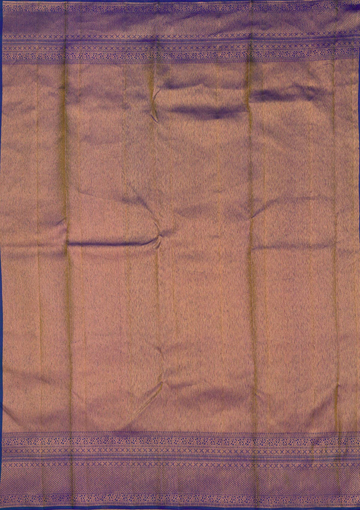 Royal Blue Zariwork Pure Silk Saree-Koskii