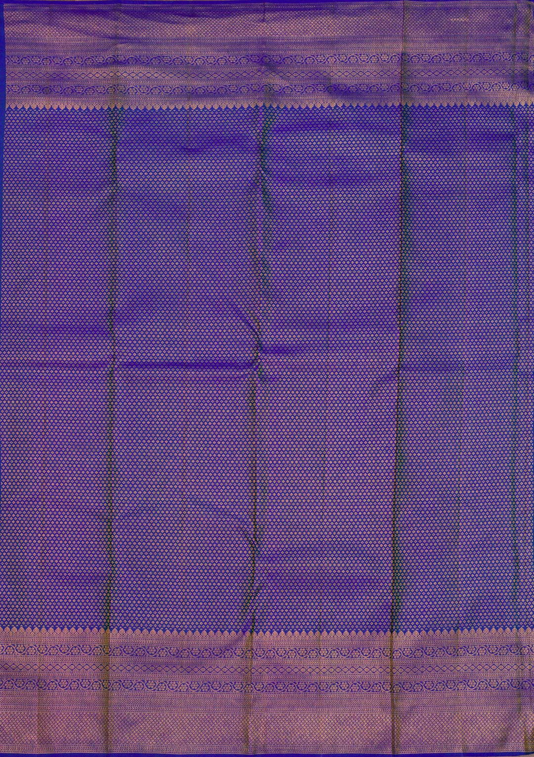 Royal Blue Zariwork Pure Silk Saree-Koskii