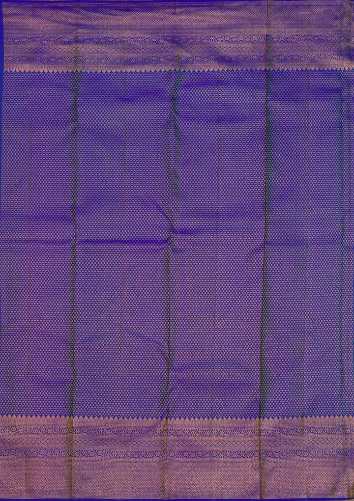 Royal Blue Zariwork Pure Silk Saree-Koskii
