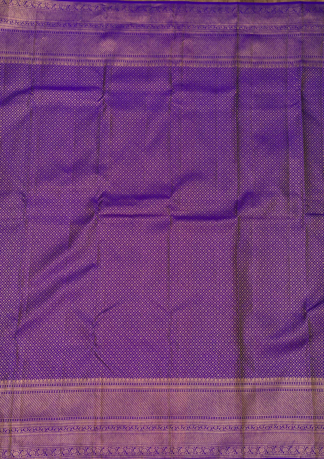 Royal Blue Zariwork Pure Silk Saree-Koskii